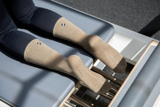 REFORMERMAT Pilates Grip Socks Organic Cotton - Taupe Beige