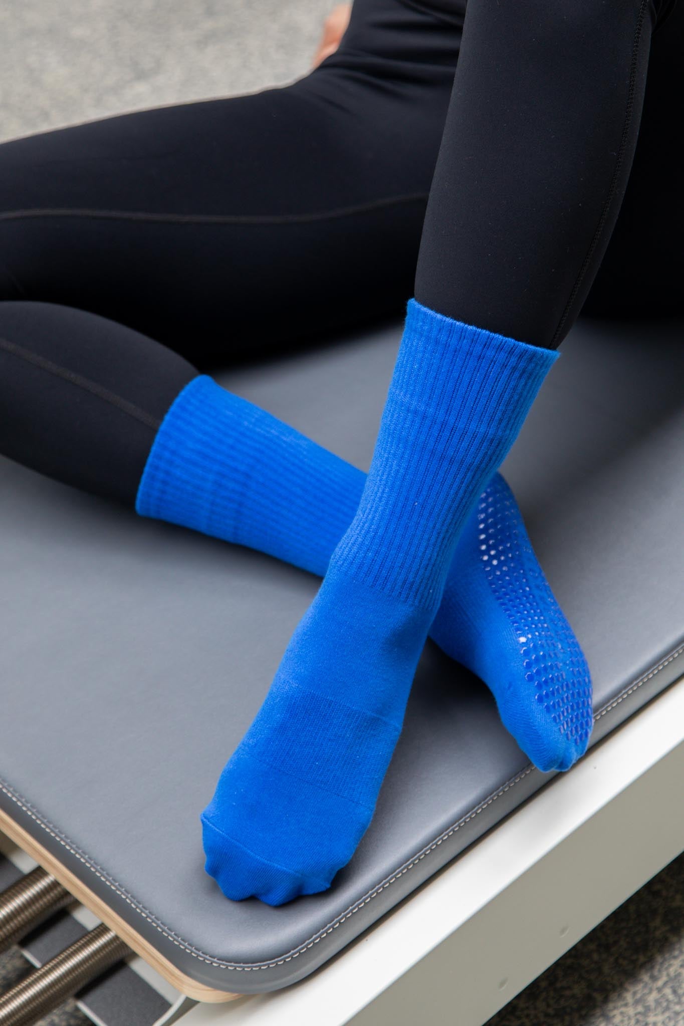 REFORMERMAT Pilates Grip Socks Organic Cotton - Deep Blue