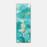 REFORMERMAT Micro-fibre Durable Reformer Pilates Yoga Mat - Aqua Angel Feathers Design