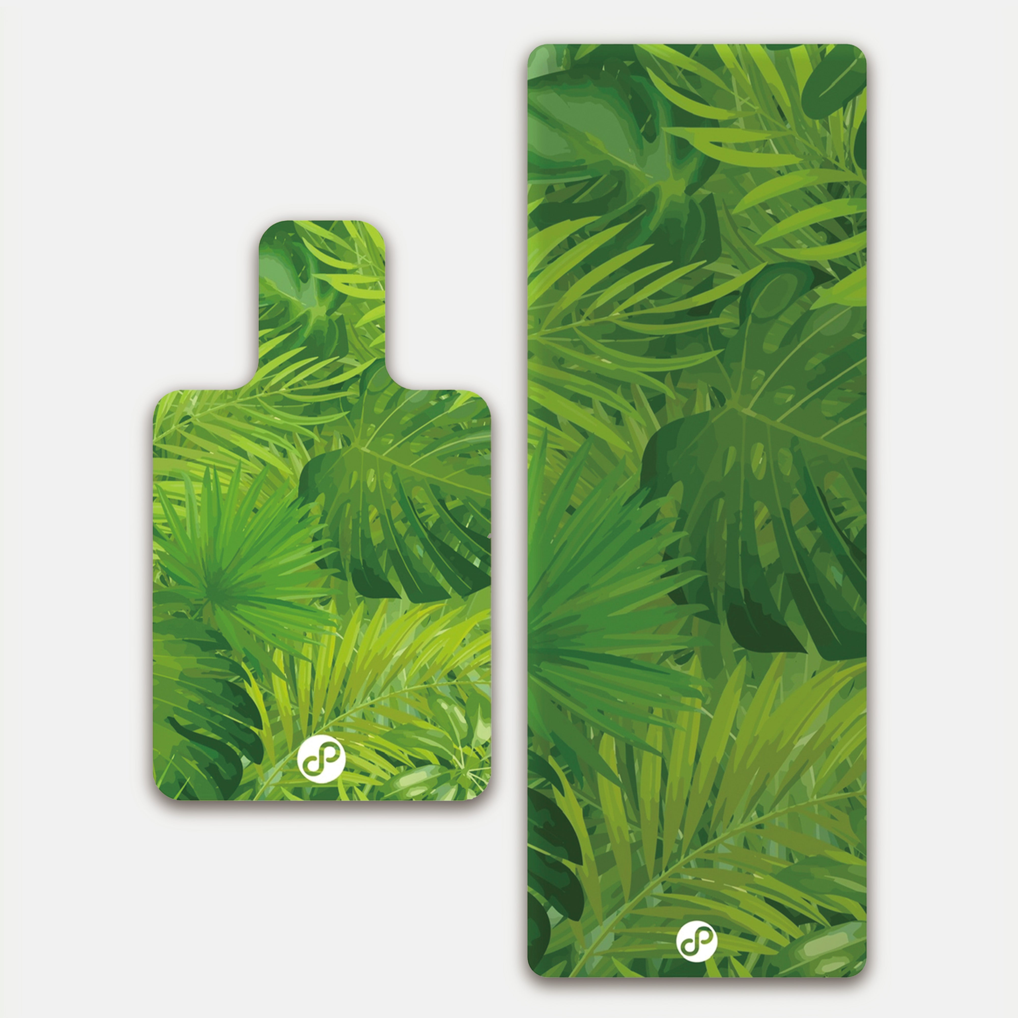 REFORMERMAT Micro-fibre Durable Reformer Pilates Yoga Mat - Green Forest Jungle Design
