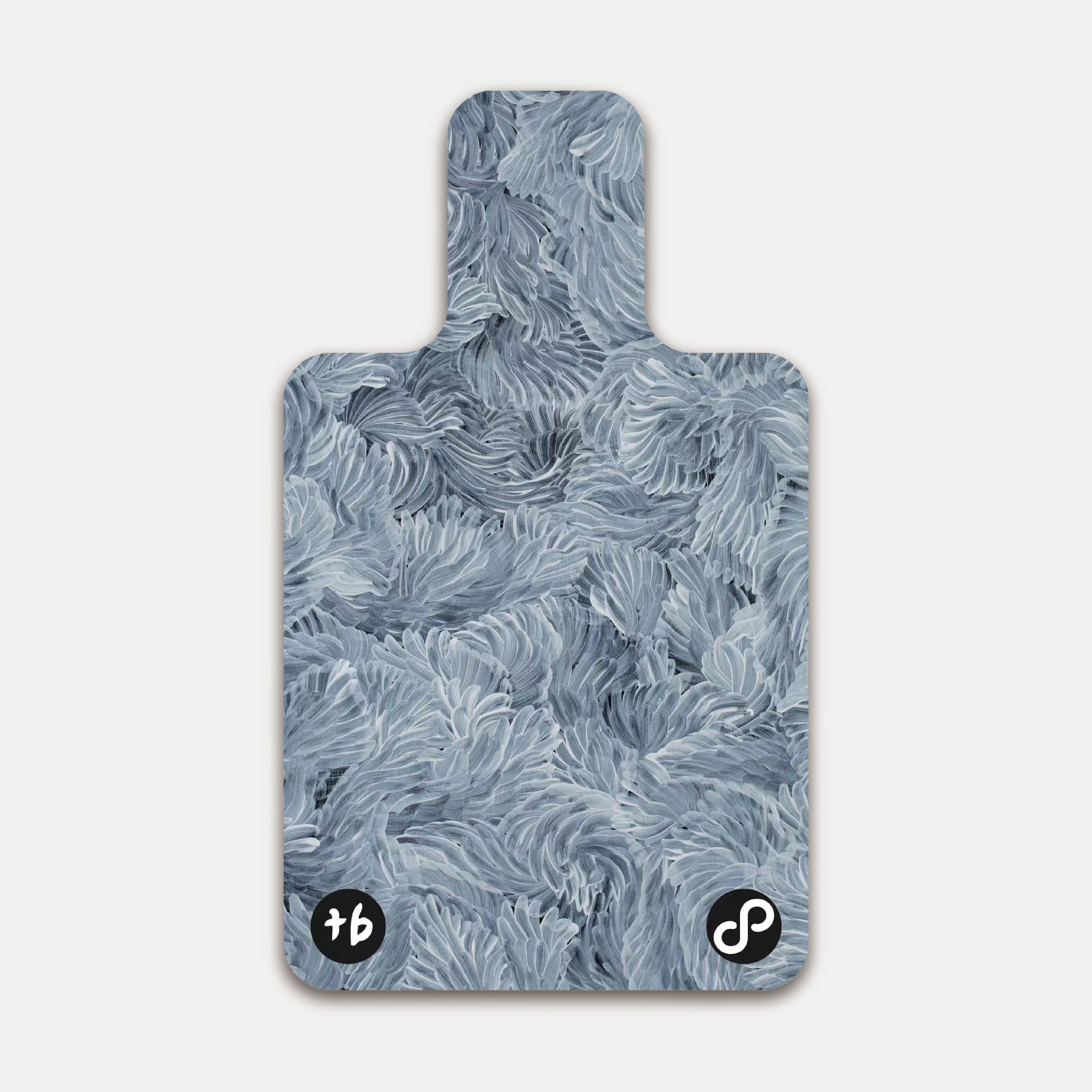 REFORMERMAT Pilates Reformer Durable Non-Slip Mat - Blue Angel Feathers Design