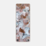 REFORMERMAT Micro-fibre Durable Reformer Pilates Yoga Mat - Secret Motion Blue Brown Feathers Design