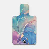 REFORMERMAT Pilates Reformer Durable Non-Slip Mat - Colourful Blue Pink Marbled Design