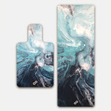 REFORMERMAT Micro-fibre Durable Reformer Pilates Yoga Mat - Fluid Blue Ocean Design