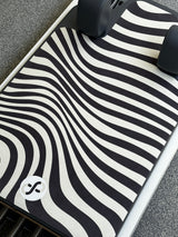 REFORMERMAT Pilates Reformer Protect Pilates Machine - Black & White Stripe Design