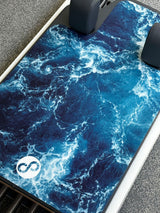 REFORMERMAT Pilates Reformer Machine Protector Durable Non-Slip Mat - Blue Ocean Waves Design