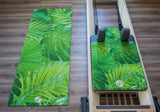 REFORMERMAT Micro-fibre Durable Reformer Pilates Yoga Mat - Green Forest Jungle Design