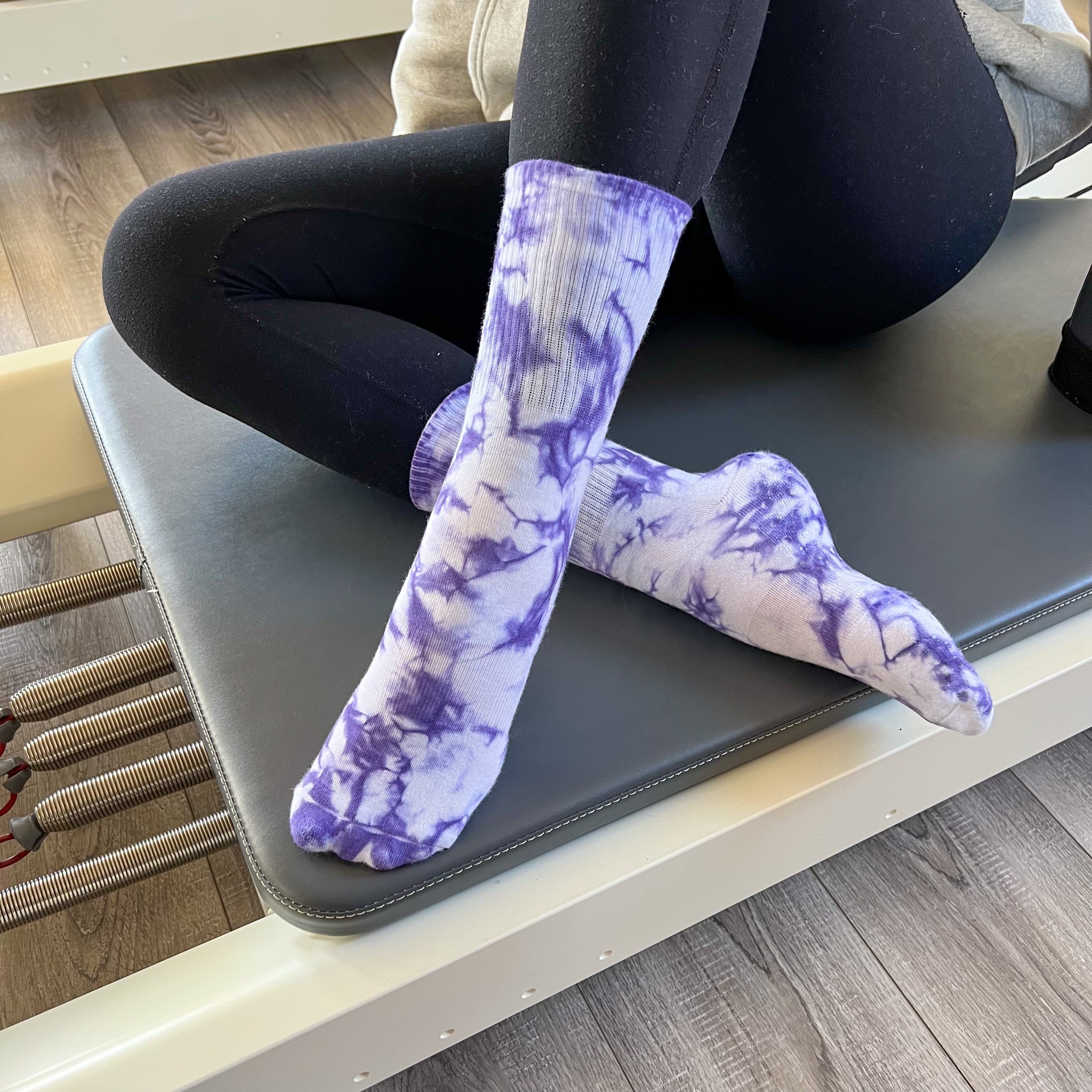 REFORMERMAT Pilates Grip Socks Organic Cotton - Coloured Tie-dye