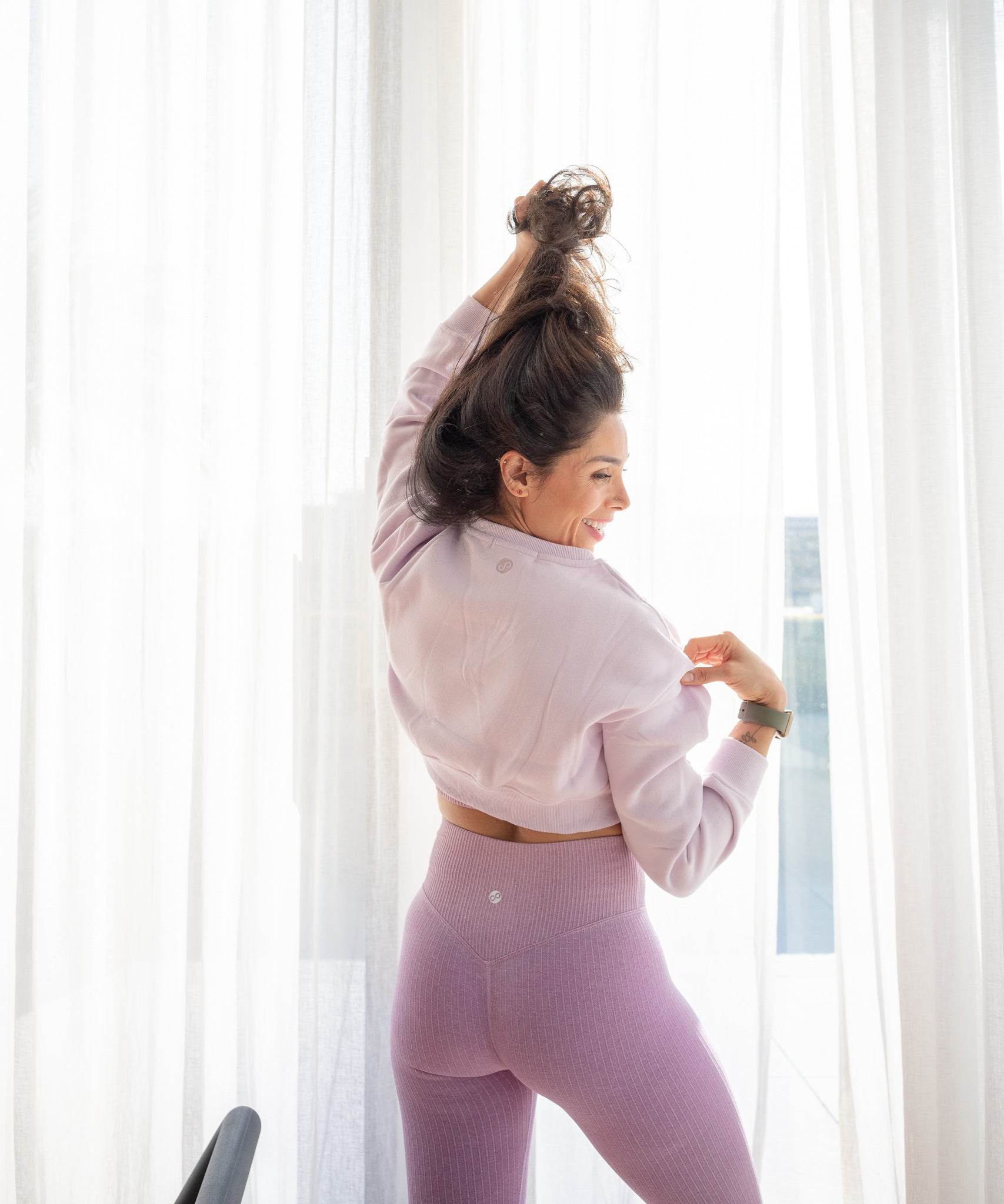 REFORMERMAT Essential Crop Jumper - Faded Lavender