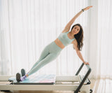 REFORMERMAT Female Practising on Pilates Grip Reformer Mat