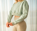 REFORMERMAT Essential Crop Jumper - Olive