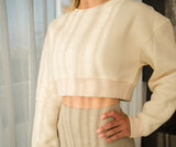 REFORMERMAT Essential Crop Jumper - Vanilla Creme