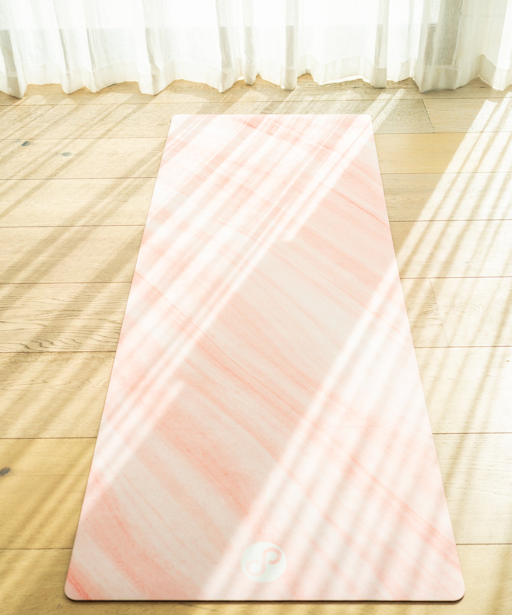 REFORMERMAT Micro-fibre Durable Reformer Pilates Yoga Mat - Peach Pink Sorbet Design