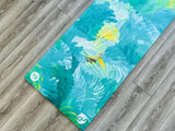 REFORMERMAT Micro-fibre Durable Reformer Pilates Yoga Mat - Aqua Angel Feathers Design