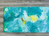 REFORMERMAT Micro-fibre Durable Reformer Pilates Yoga Mat - Aqua Angel Feathers Design