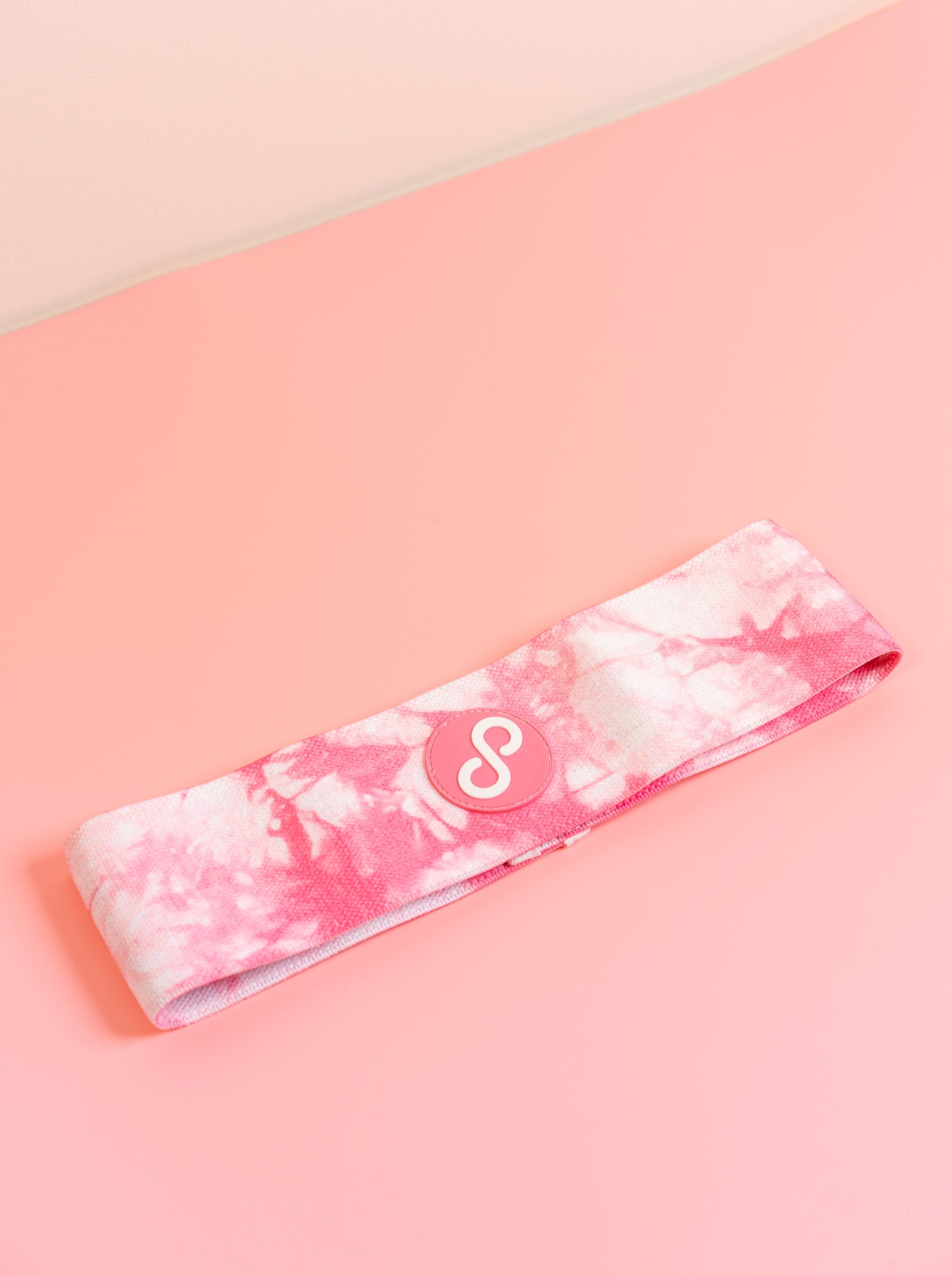 REFORMERMAT Micro-fibre Durable Reformer Pilates Booty Bands - Pink Strawberry Milk Stripe Design