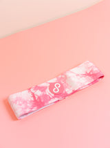 REFORMERMAT Micro-fibre Durable Reformer Pilates Booty Bands - Pink Strawberry Milk Stripe Design