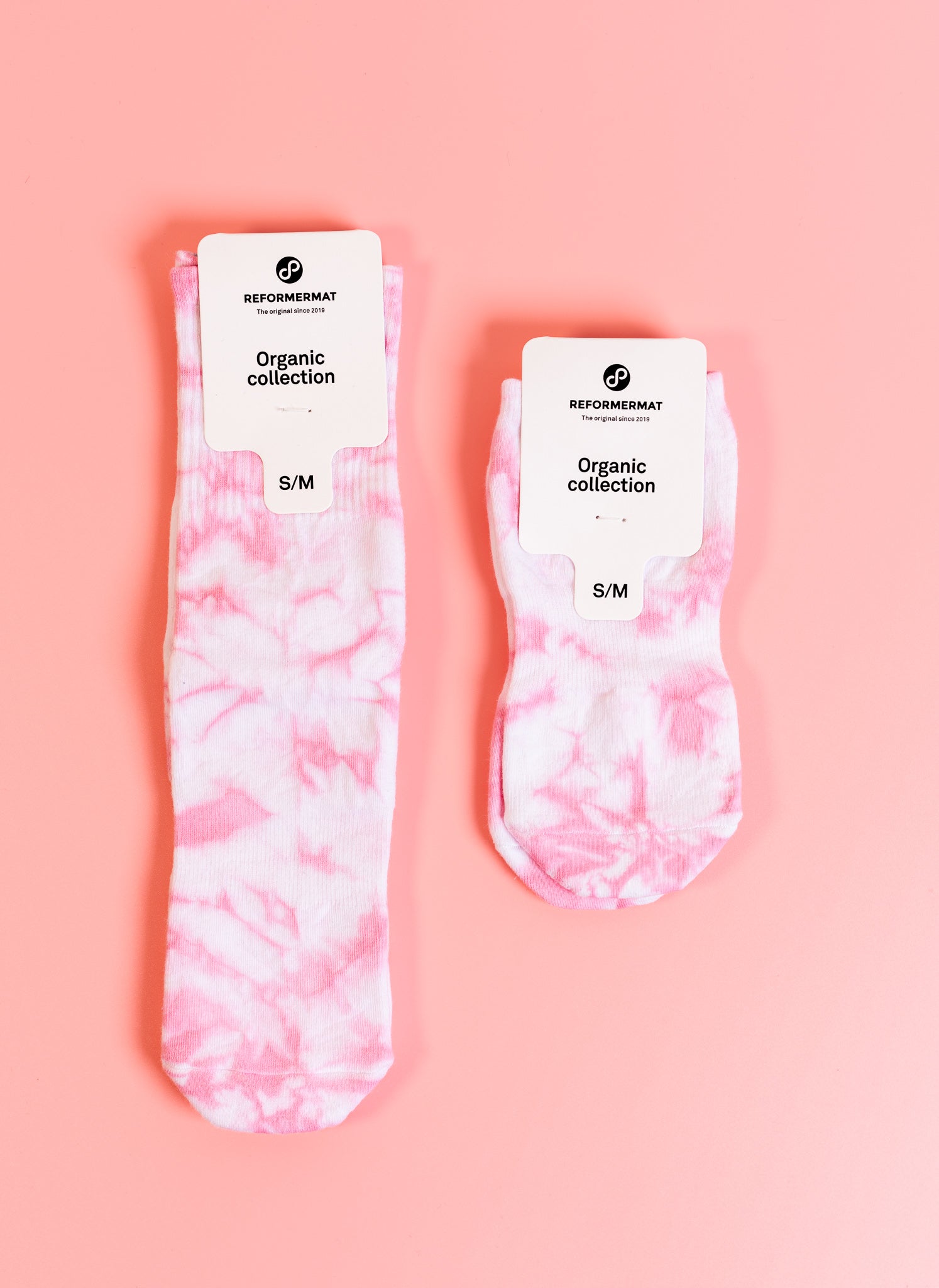 REFORMERMAT Pilates Grip Socks Organic Cotton - Coloured Tie-dye