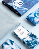 REFORMERMAT Micro-fibre Durable Reformer Pilates Mat & Resistence Bands Grip Socks - Marble Blue Design