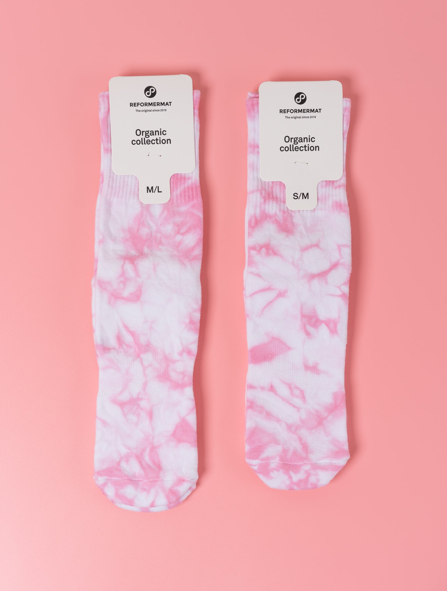 REFORMERMAT Micro-fibre Durable Reformer Pilates Grip Socks - Pink Strawberry Milk