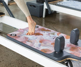 REFORMERMAT Micro-fibre Durable Reformer Pilates Mat - Secret Motion Brown Blue Feathers Angel Design