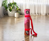 REFORMERMAT Pilates Reformer Durable Non-Slip Easy Carry Yoga Mat - Rose Pink Angel Feathers Design
