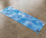 REFORMERMAT Micro-fibre Durable Reformer Pilates Yoga Mat - Blue Angel Feathers Design