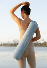 REFORMERMAT Micro-fibre Durable Reformer Pilates Yoga Mat Blue Carry Bag