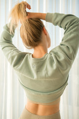 REFORMERMAT Essential Crop Jumper - Olive