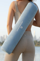 REFORMERMAT Yoga Non-Slip Micro-Fibre Mat With Pastel Blue Carry Bag