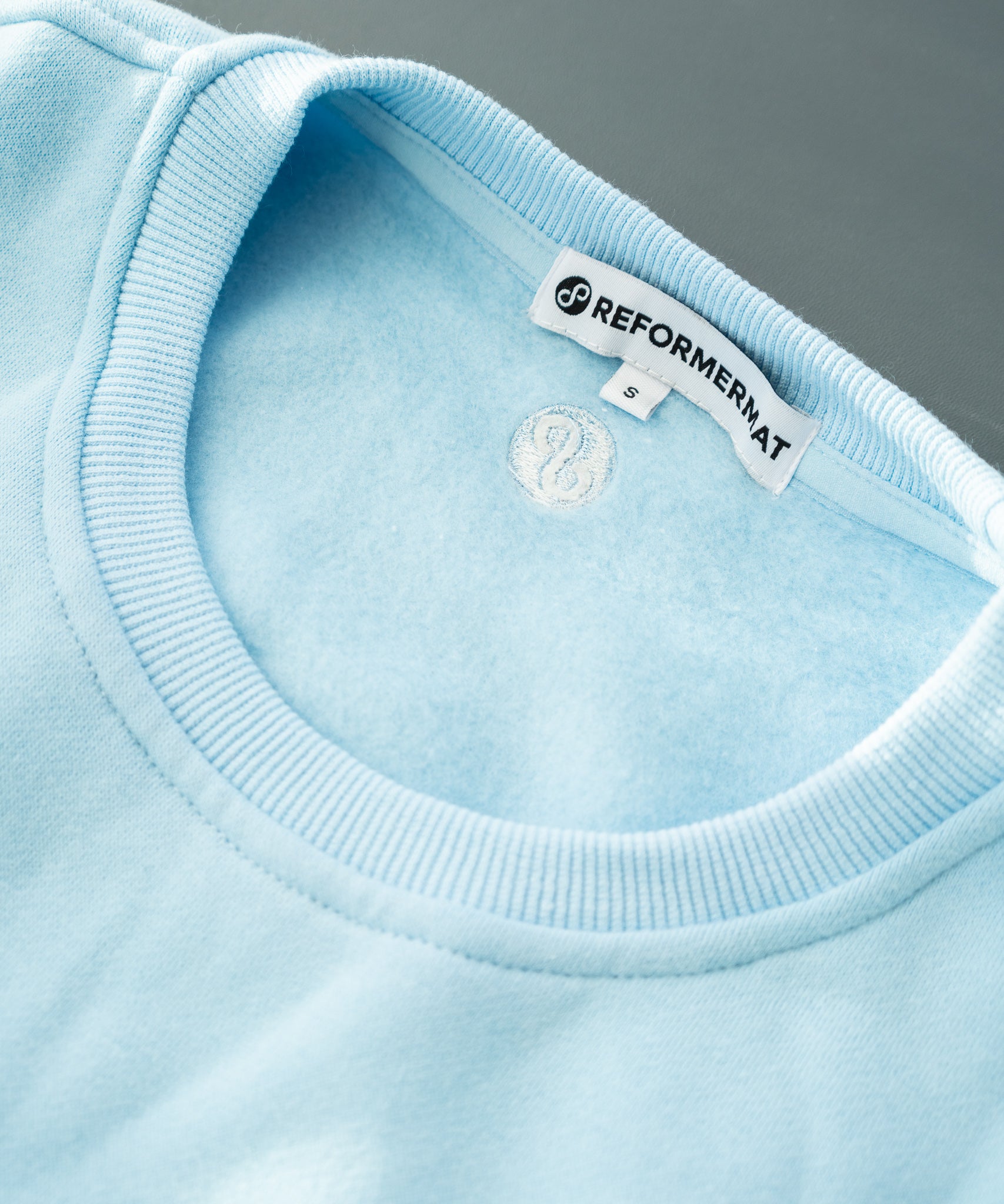 REFORMERMAT Essential Crop Jumper - Sky Blue