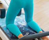 REFORMERMAT Pilates Reformer Machine Grip Mat - Ocean Blue Marbel Swirl