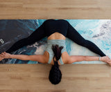REFORMERMAT Female Practising on Yoga Non-Slip Micro-Fibre Mat