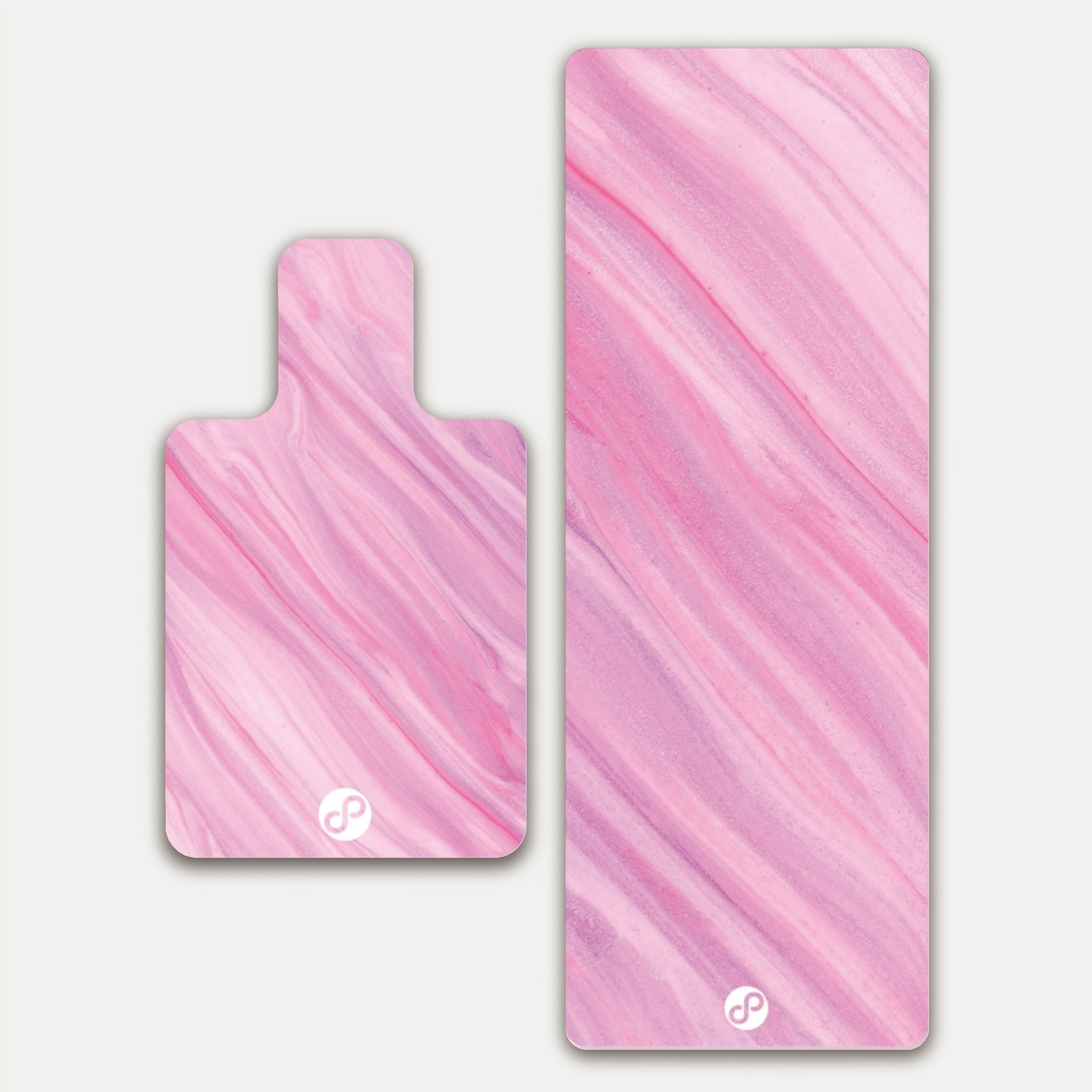REFORMERMAT Micro-fibre Durable Reformer Pilates Yoga Mat - Pink Strawberry Milk Stripe Design