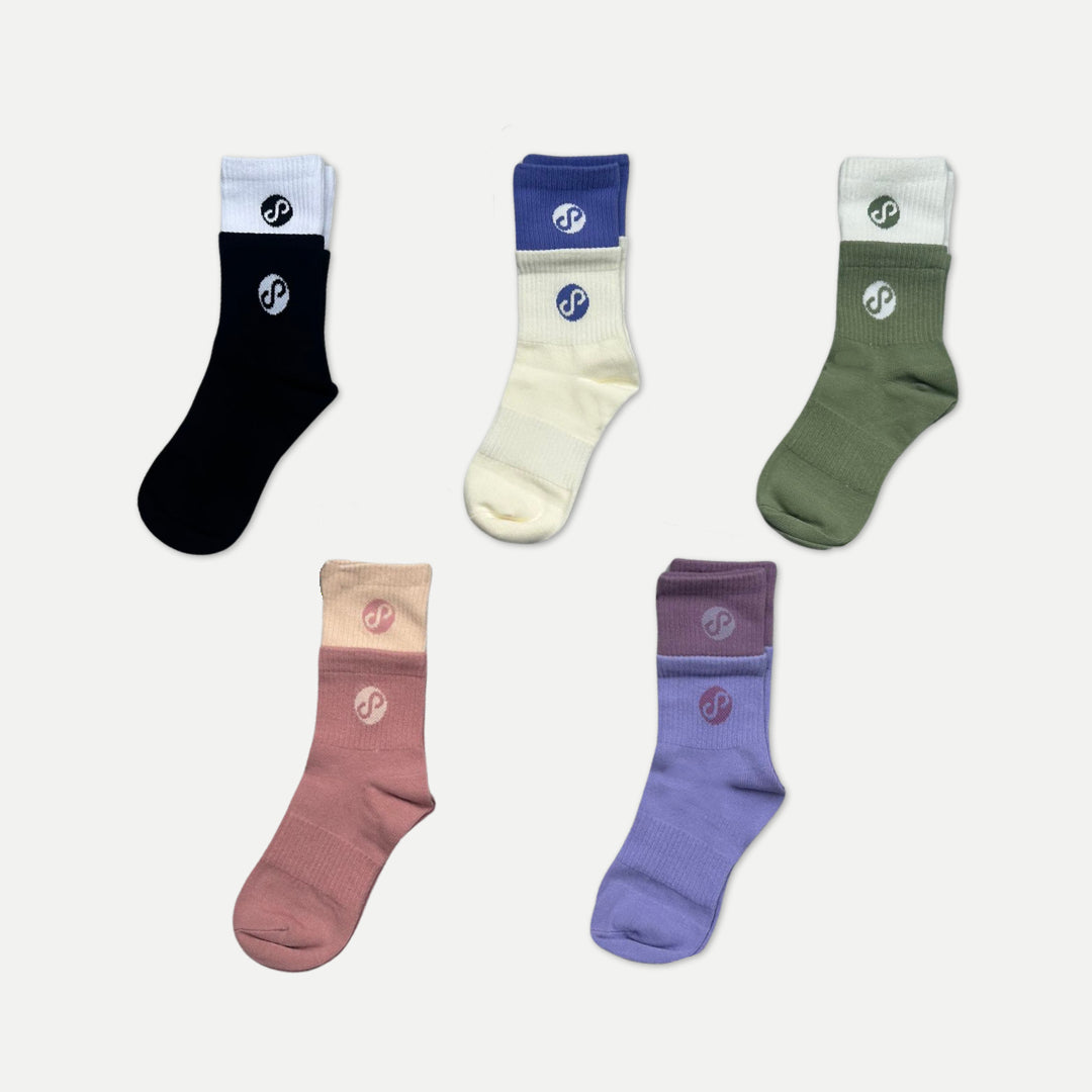 REFORMERMAT Dual Style Stacked Socks 5 Pack