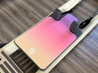 REFORMERMAT Micro-fibre Durable Reformer Pilates Mat - Pink Sunset Sky Design