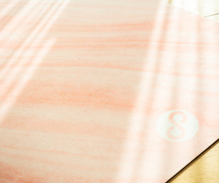 REFORMERMAT Micro-fibre Durable Reformer Pilates Yoga Mat - Peach Pink Sorbet Design
