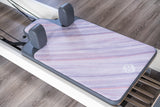 REFORMERMAT Pilates Reformer Durable Non-Slip Mat - Lavender Purple Striped Design