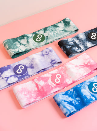 REFORMERMAT Resistance Pilates Tie Dye Booty Bands For Gym Fitness