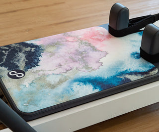 REFORMERMAT Pilates Reformer Machine Protector Durable Micro-fibre Gym Mat - Cosmic Sands Design