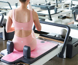 REFORMERMAT Female Using Micro-fibre Durable Reformer Pilates Mat - Pink Design