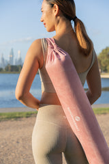 REFORMERMAT  Reformer Pilates Yoga Mat Carry Bag - Peach Pink Sorbet Design